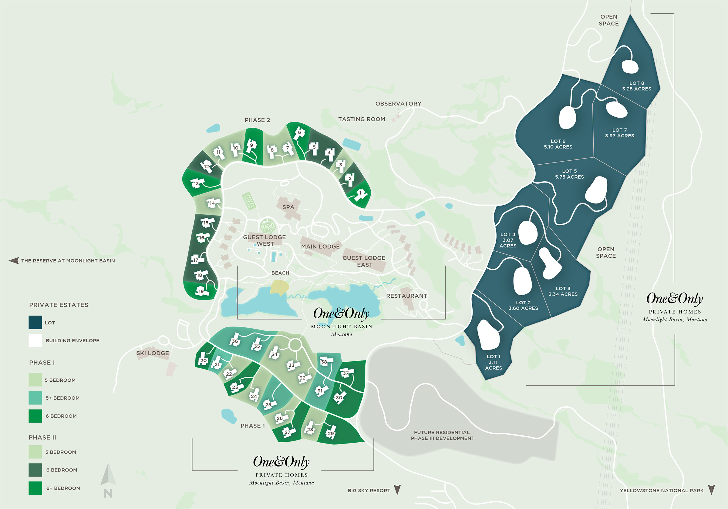 One&Only Moonlight Basin Real Estate Map